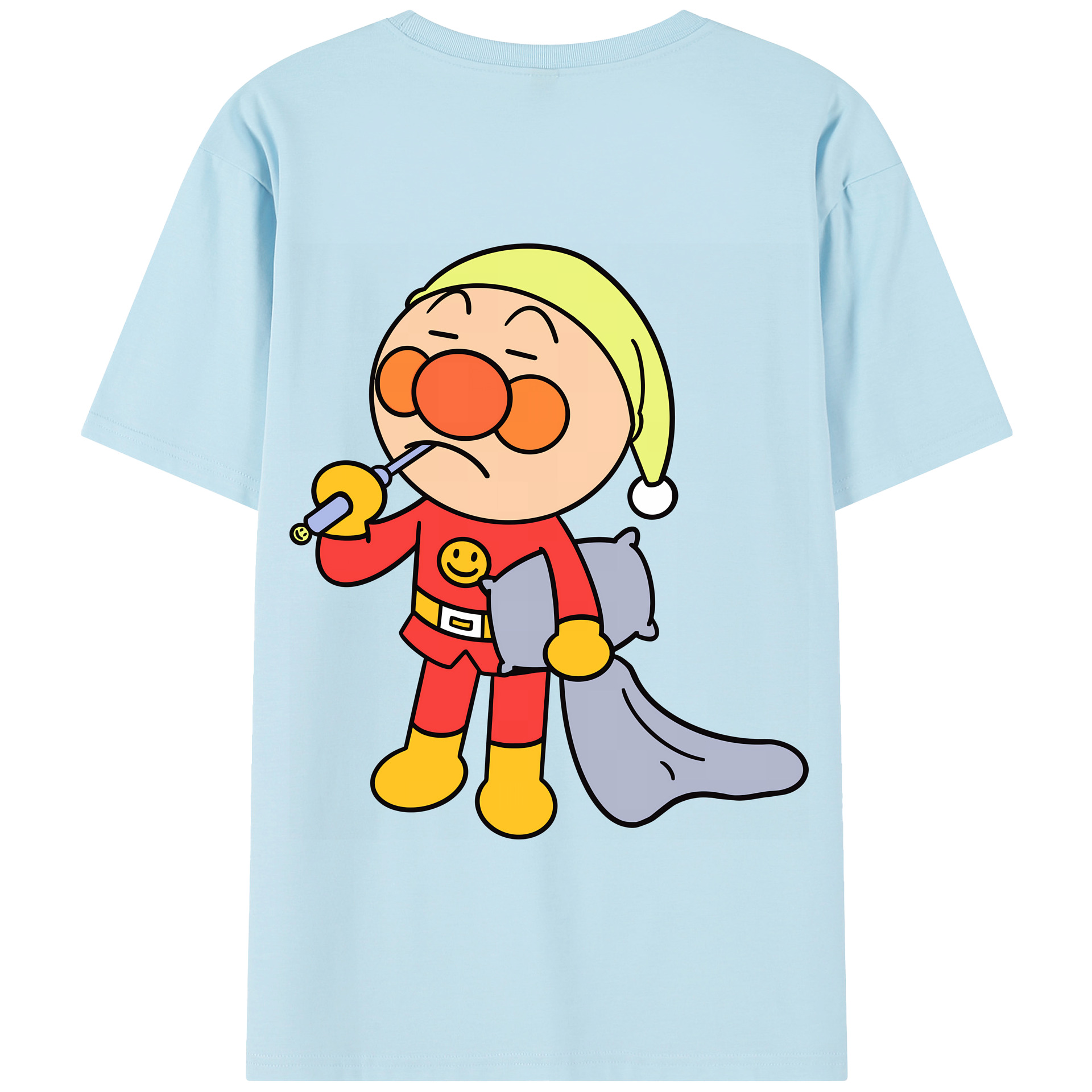 （画像用） アンパンマン Anpanman 綿100％半袖Tシャツ（背面プリント）